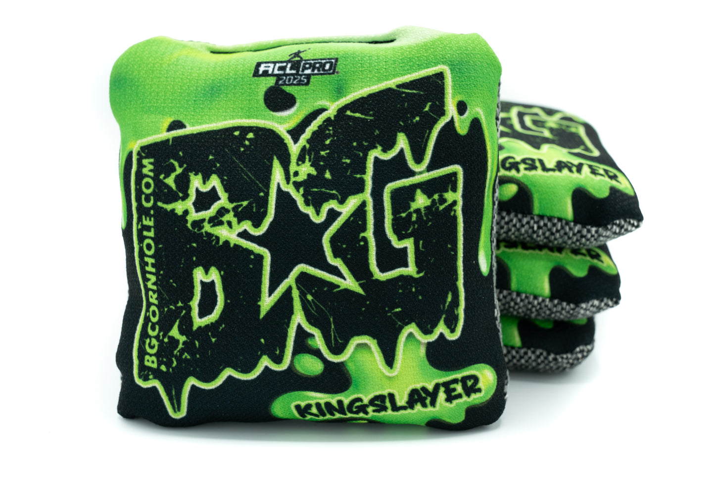 BG Cornhole Bags - Kingslayer - Green Drip