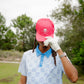 Pink Skull Golf Hat