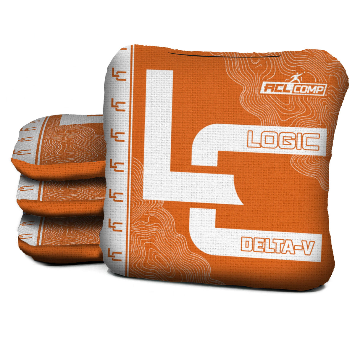 Contour Orange Cornhole Bags - Multiple Series - Set of 4