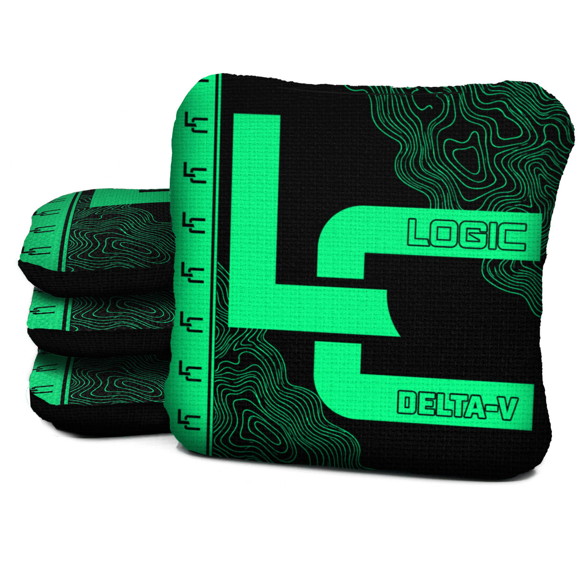 Contour Black Glow Cornhole Bags - Multiple Series - Set of 4