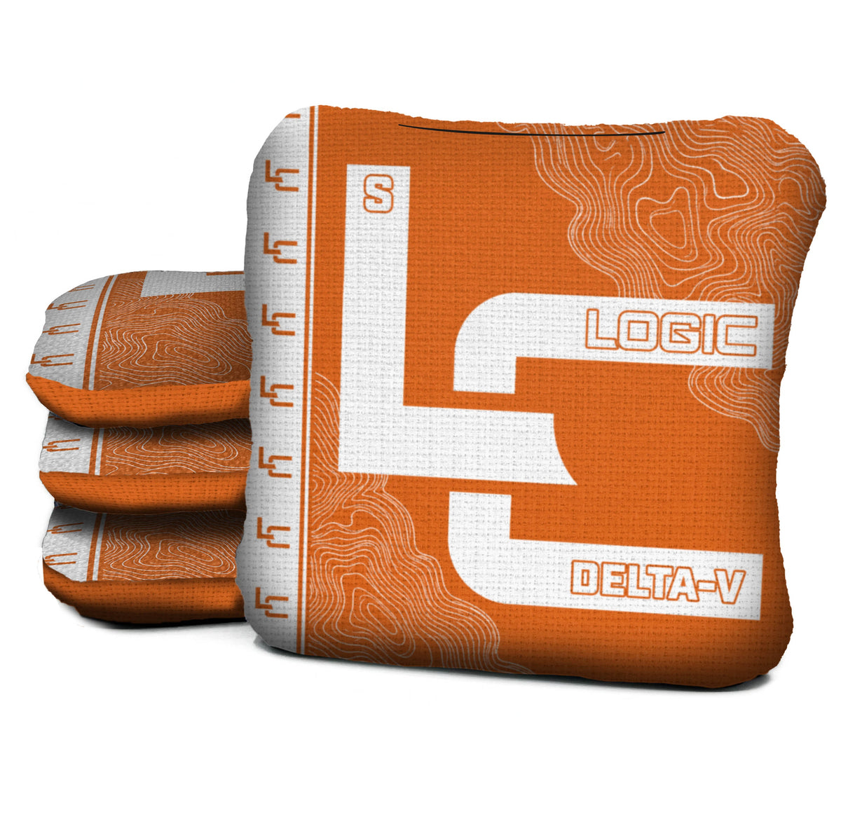 Contour Orange Cornhole Bags - Multiple Series - Set of 4