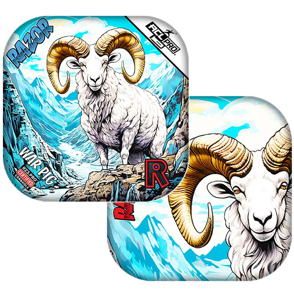 War Pig | Alaskan Dall Sheep | ACL PRO Razor Cornhole Bags