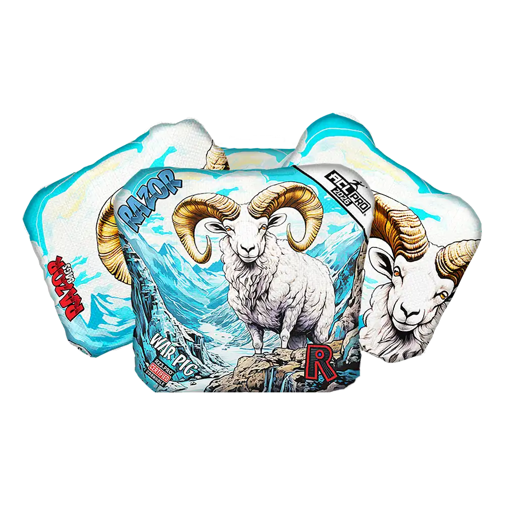 War Pig | Alaskan Dall Sheep | ACL PRO Razor Cornhole Bags