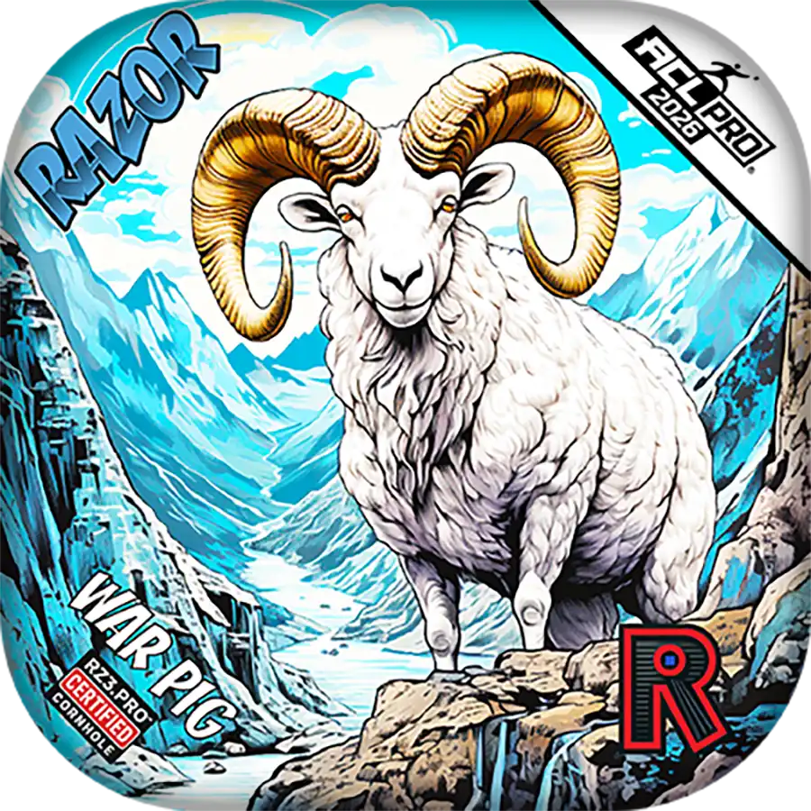 War Pig | Alaskan Dall Sheep | ACL PRO Razor Cornhole Bags