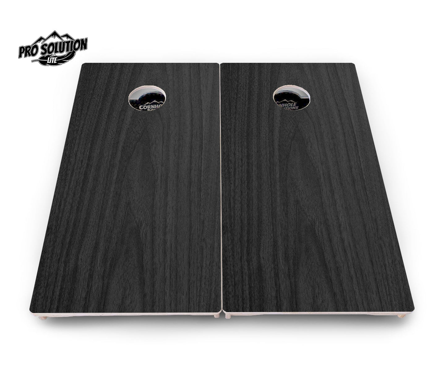 Dark Grey Wood Cornhole Boards - Pro Solution Lite Series