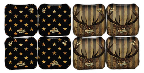 Dual Sided Recreational Cornhole Bags - Deer / Stars and Stripes