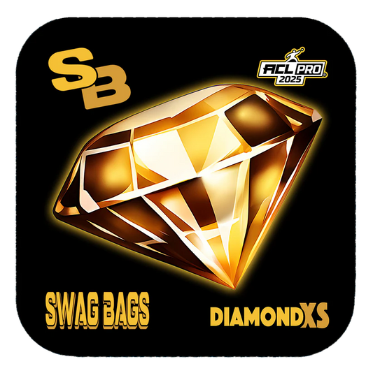 Swag Bags Cornhole - Diamond XS - Black and Gold