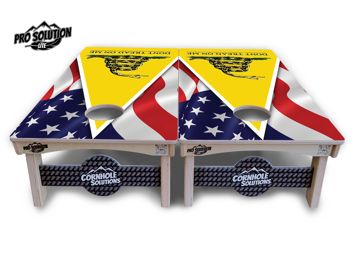 DTOM Yellow Triangle Cornhole Boards - Pro Solution Lite Series