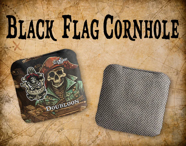 Black Flag Cornhole Bags - Doubloon - Shipwreck