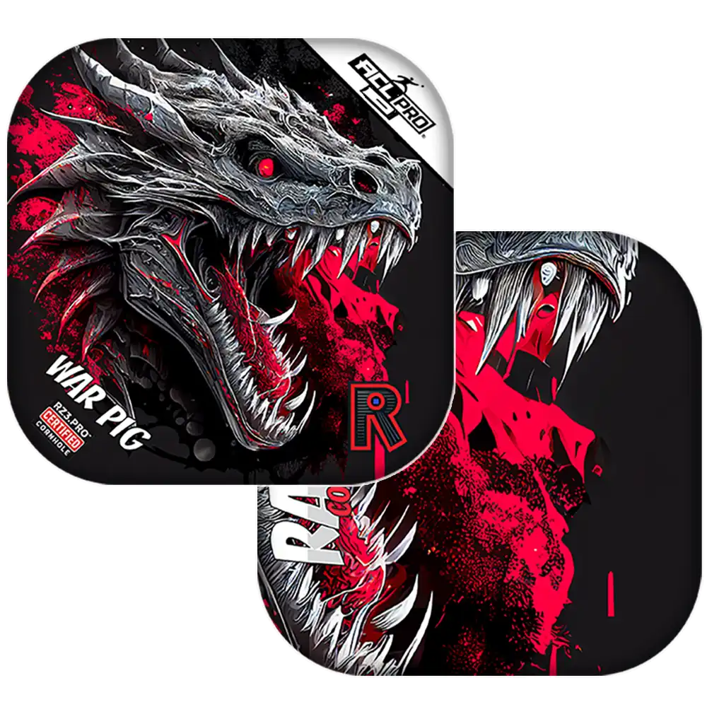 War Pig | Dragon Black Series | ACL PRO Razor Cornhole Bags