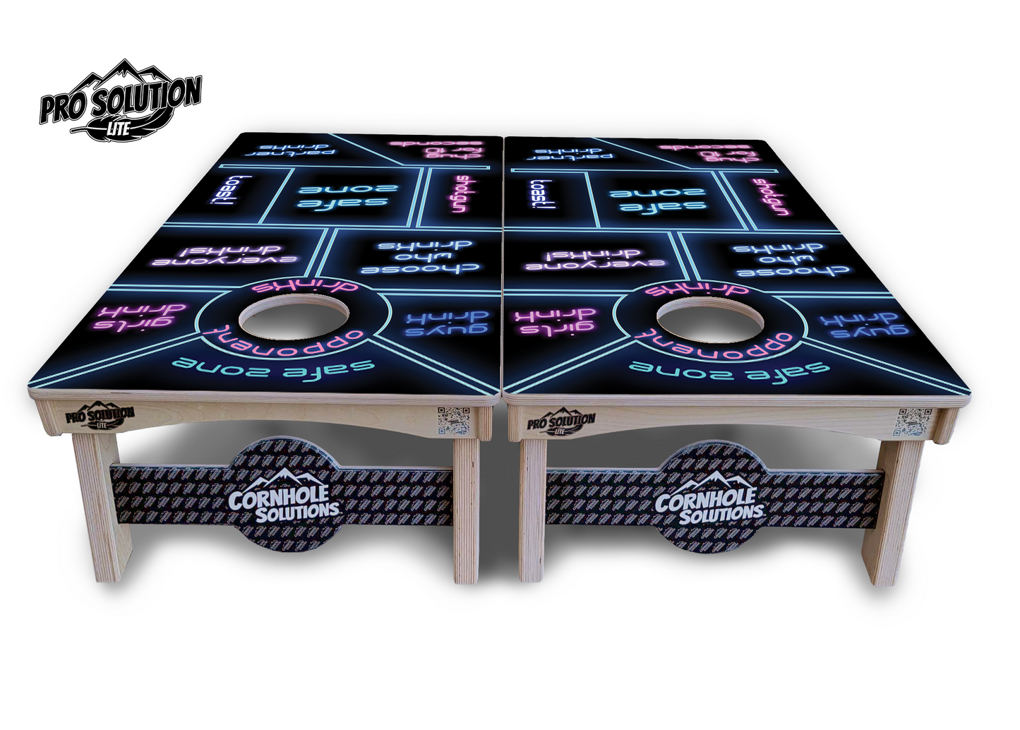 Drinking Game Cornhole Boards - Pro Solution Lite Series
