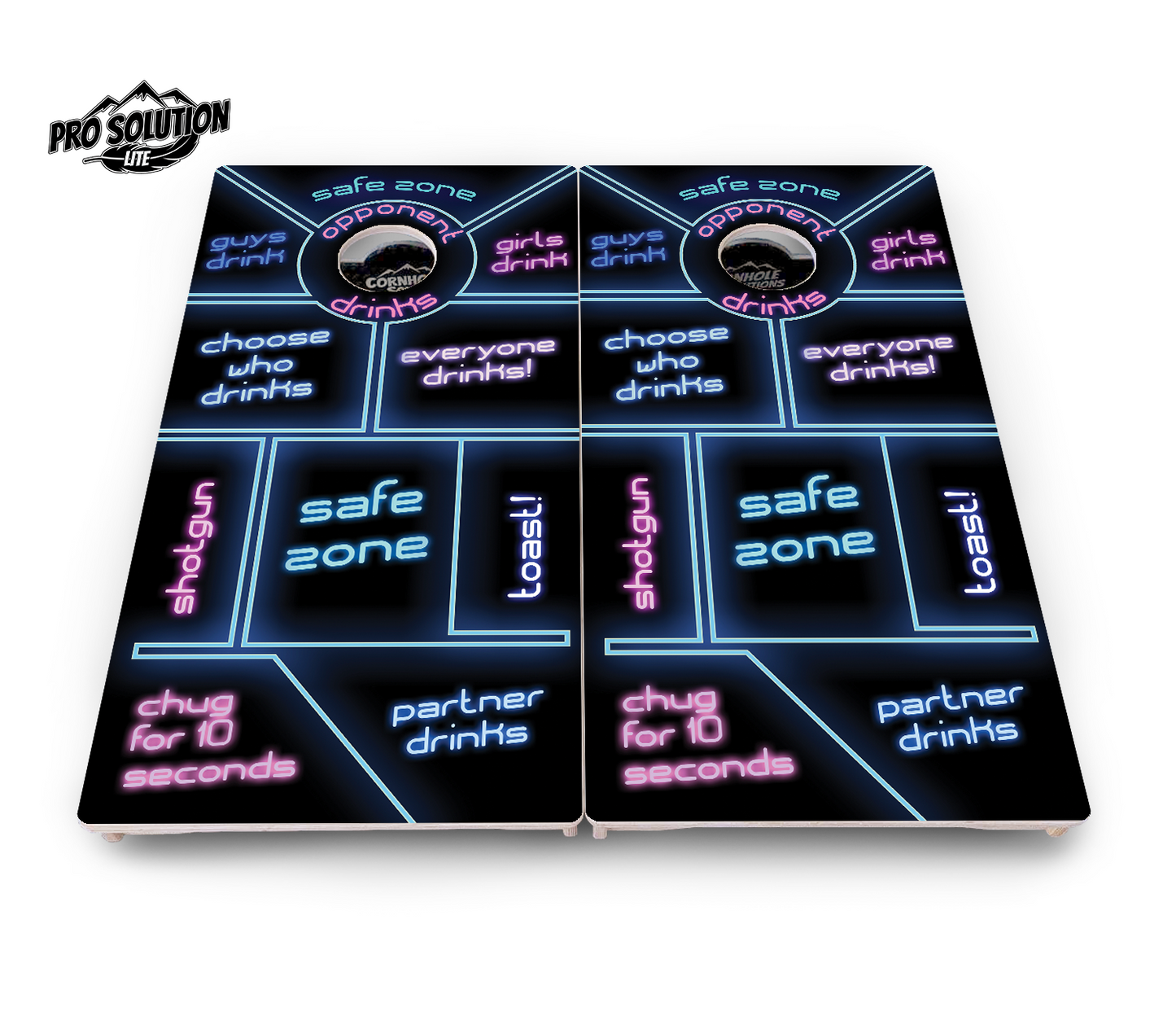 Drinking Game Cornhole Boards - Pro Solution Lite Series