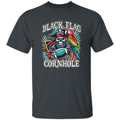 Black Flag Cornhole Football T-Shirt