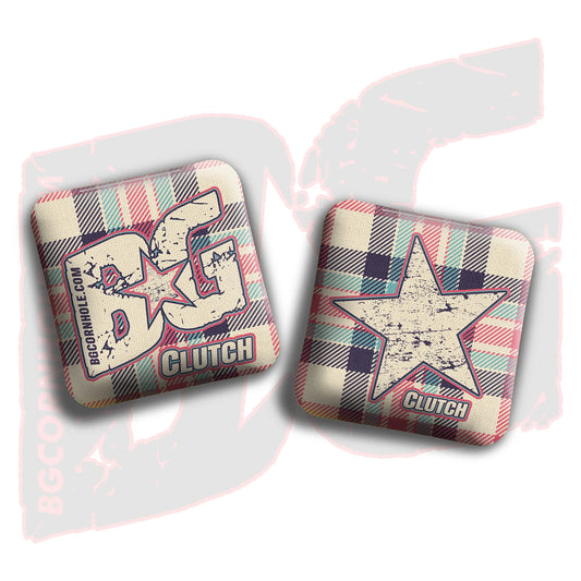 2026 BG Clutch - "Flannel Finesse” - Non Stamped Cornhole Bags - SALE!!!