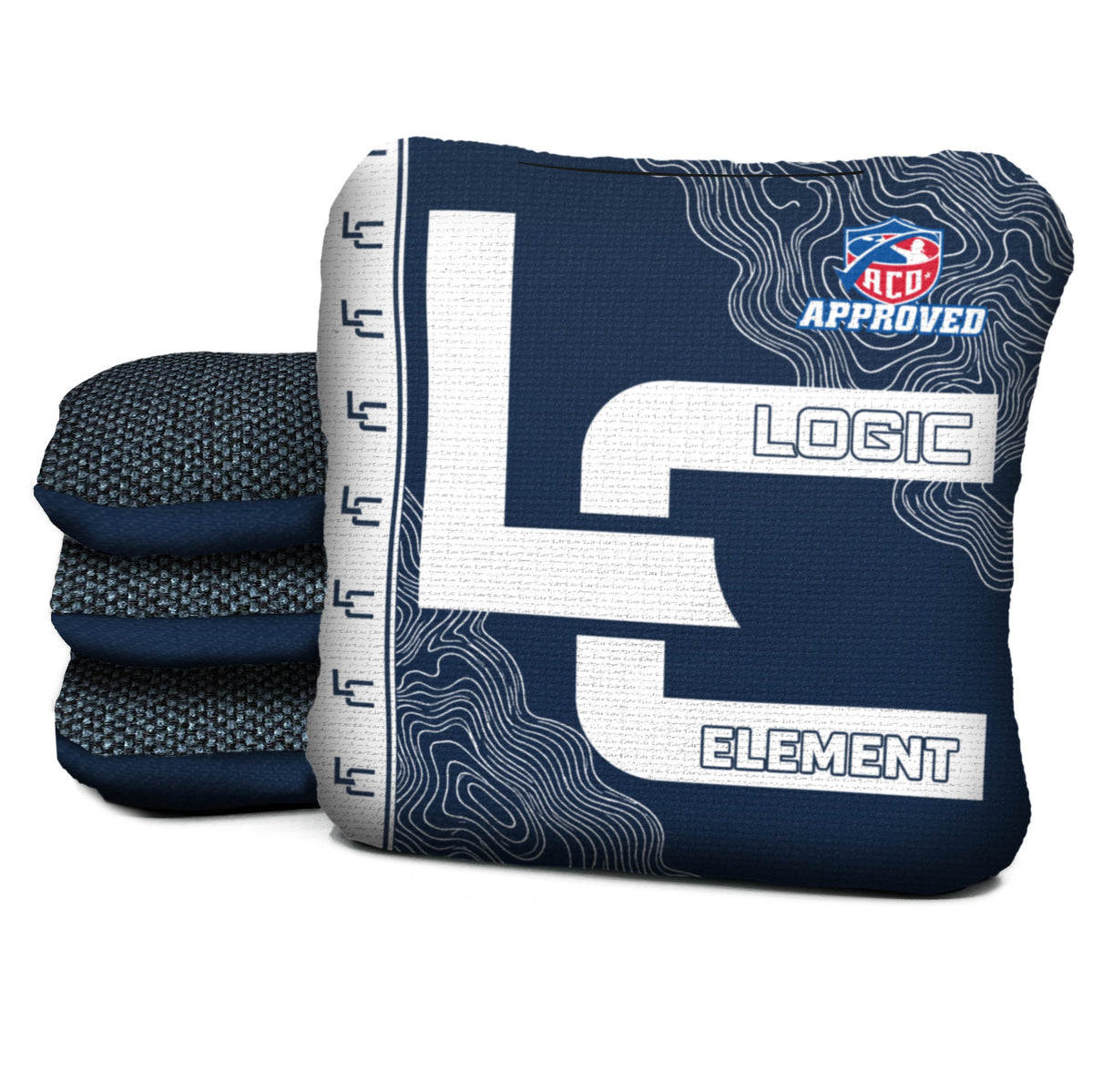 Contour Marine White Cornhole Bags - Multiple Series - Set of 4