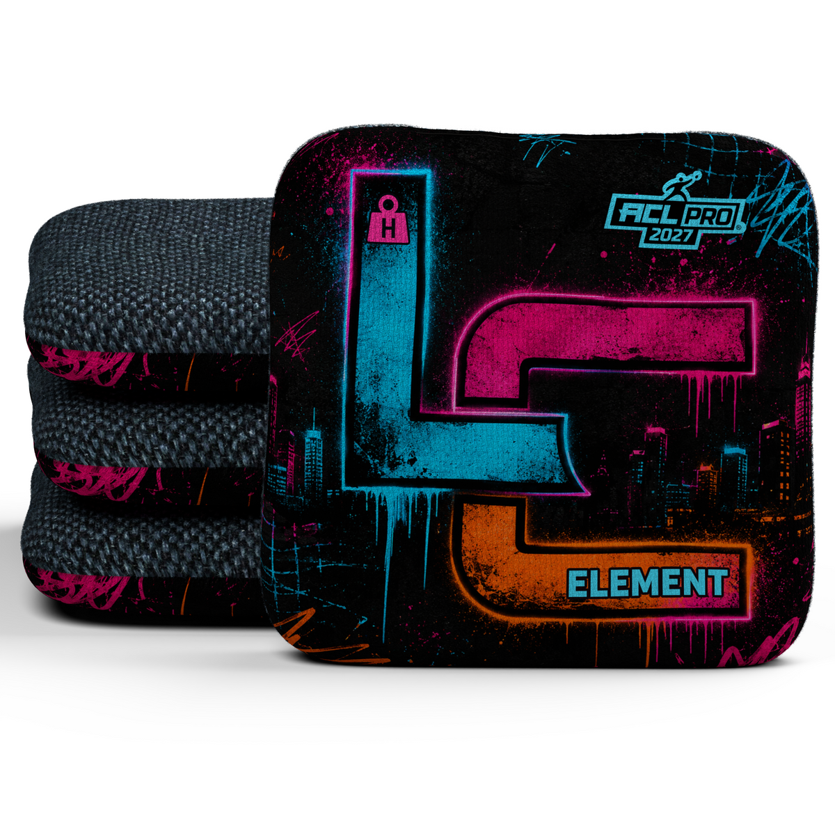 Neon After Dark - Cornhole Bags - Multiple Bag Series - Set of 4