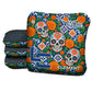 Calavera Marigold Mosaic - Cornhole Bags - Multiple Series - Set of 4
