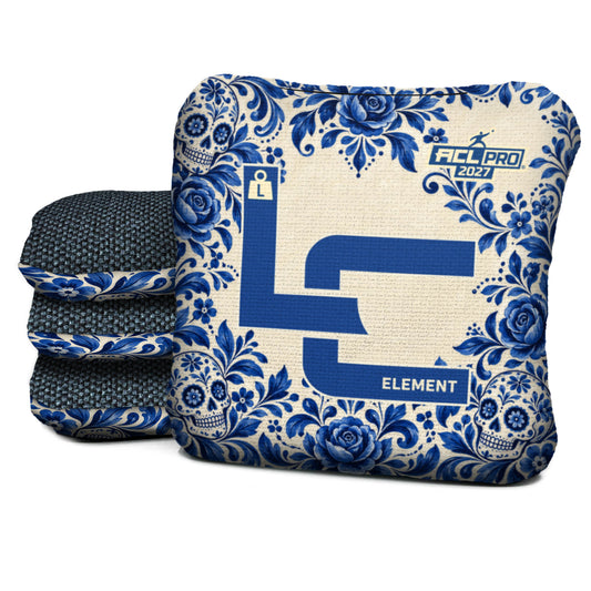 Calavera Cobalt - Cornhole Bags - Multiple Series - Set of 4