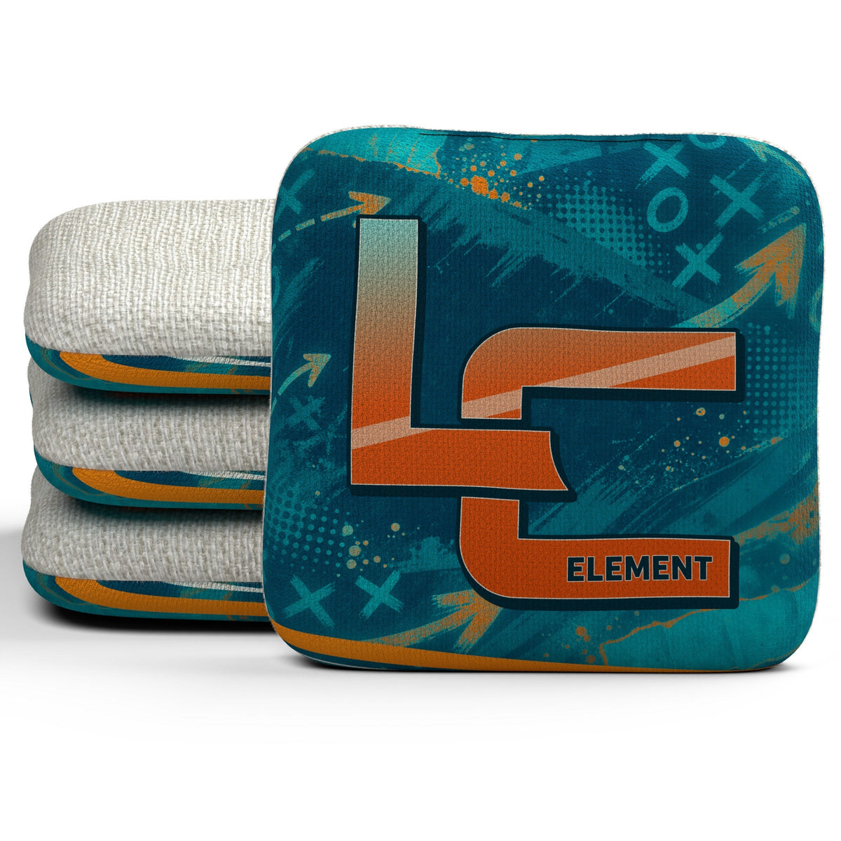 Miami Football Cornhole Bags - Set of 4 | Logic Cornhole