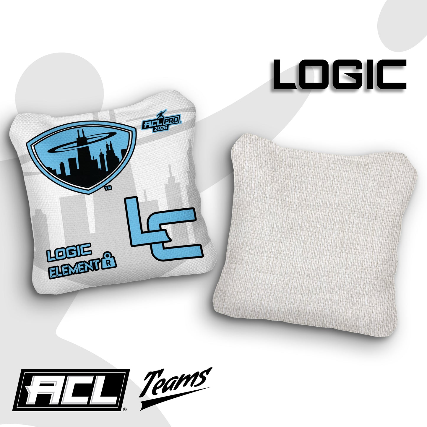 2026 Chicagoland Spinners - Light Broadcast - Logic Cornhole ACL PRO BAGS - MULTIPLE BAG SERIES - Set of 4 bags