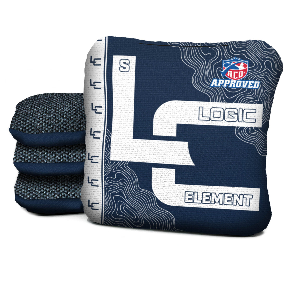 Contour Marine White Cornhole Bags - Multiple Series - Set of 4