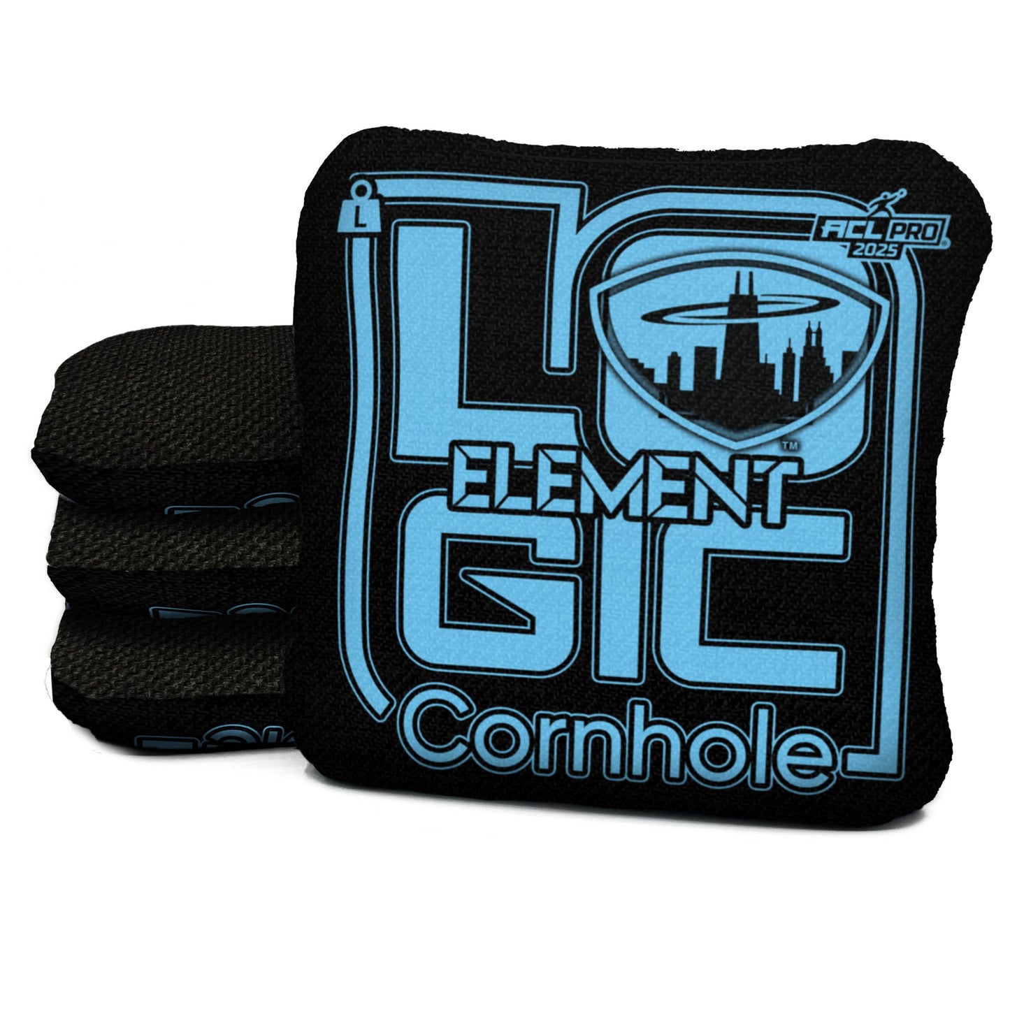 Logic Cornhole - Chicagoland Spinners - Official ACL TEAMS - ACL PRO BAGS - MULTIPLE BAG SERIES - Set of 4 bags
