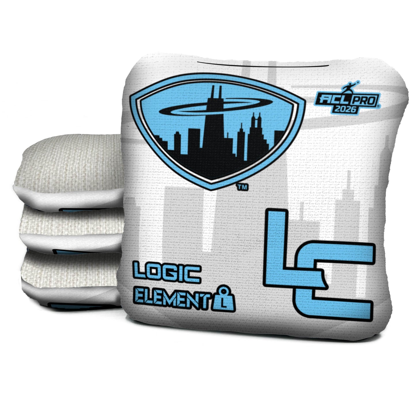 2026 Chicagoland Spinners - Light Broadcast - Logic Cornhole ACL PRO BAGS - MULTIPLE BAG SERIES - Set of 4 bags