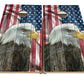 Quick Ship Cornhole Boards - Faded Flag and Eagle Design