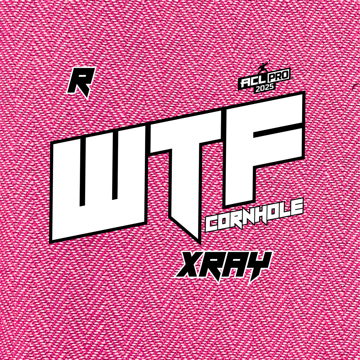 2026 WTF X-RAY Pink carpet - ACL Pro Stamped Cornhole Bags - Set of 4 bags