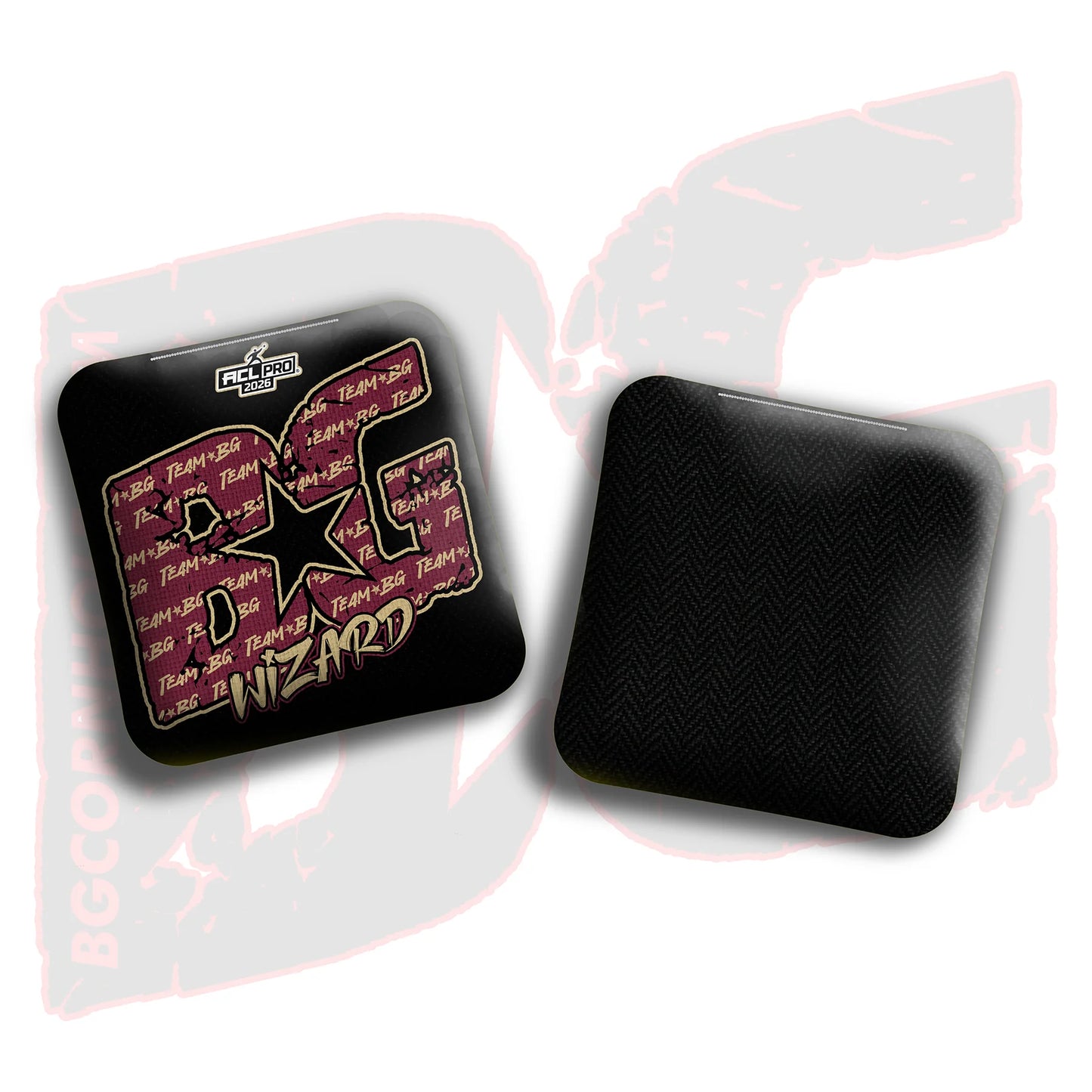 2026 BG Multiple Bag Models "Garnet/Gold Logo  Logo Colormatch " - ACL Pro Stamped Cornhole Bags - SET OF 4 BAGS