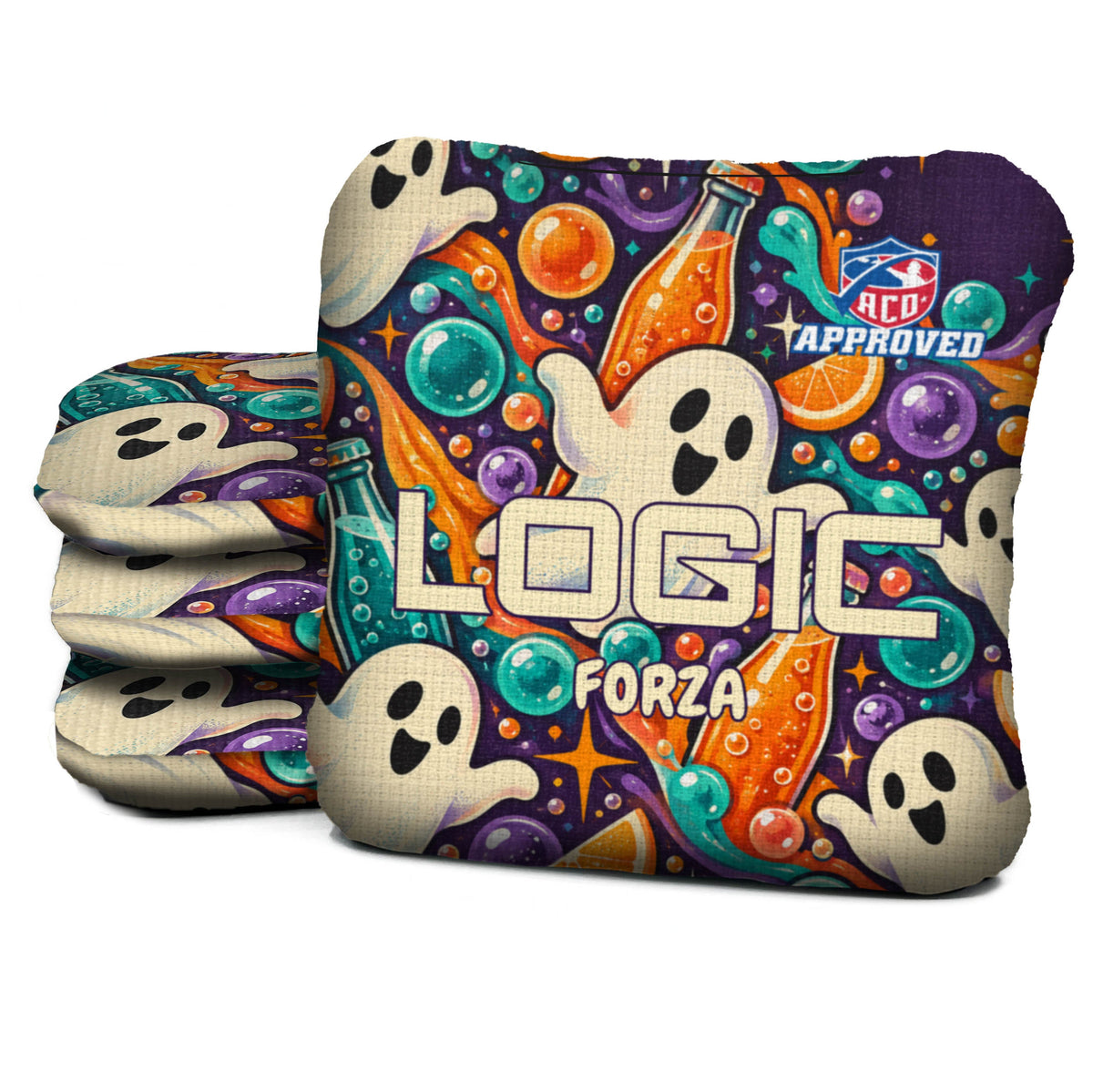 Ghost Soda Club Cornhole Bags - Multiple Series - Set of 4