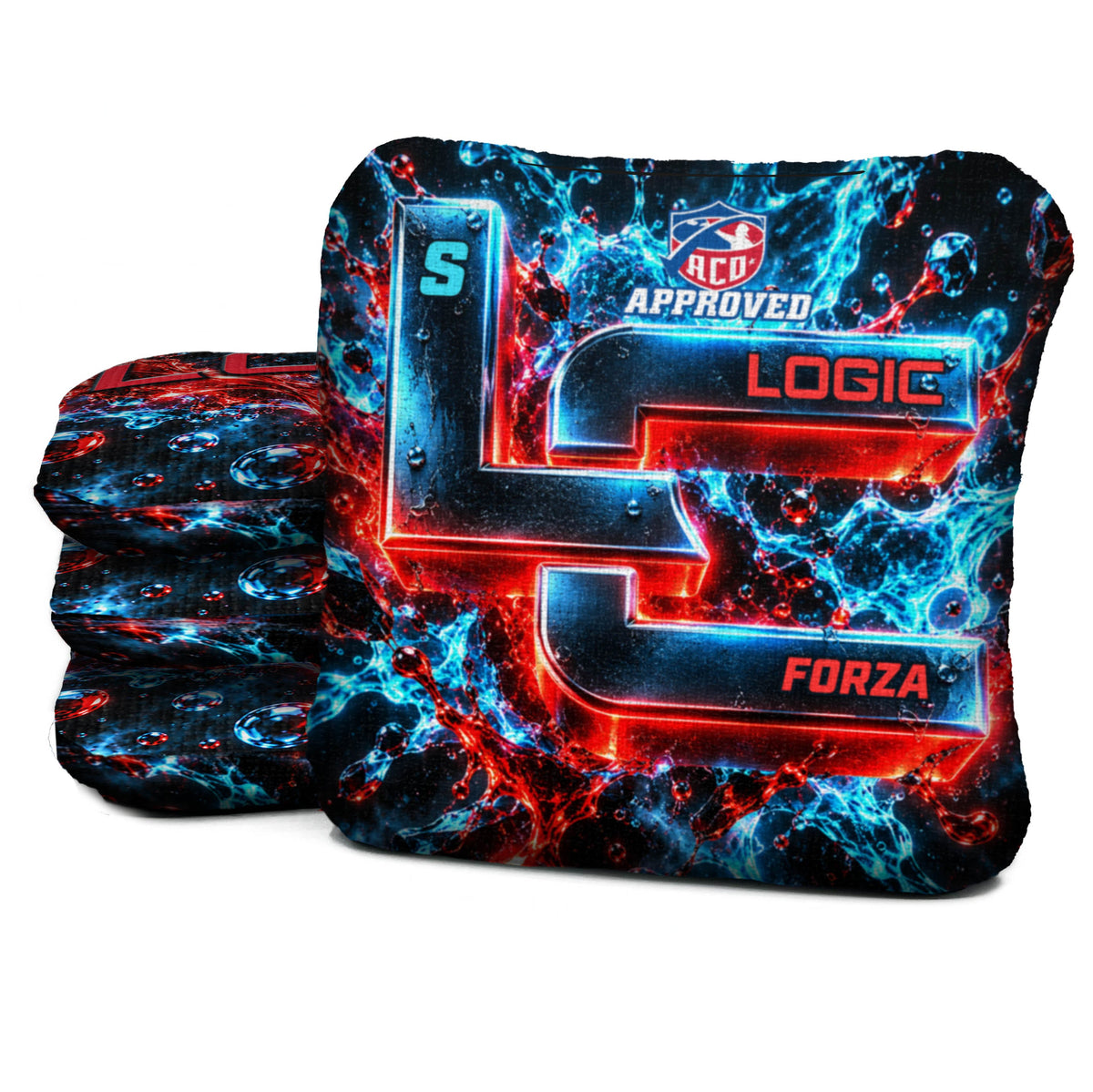 Chrome Splash - Cornhole Bags - Multiple Series - Set of 4