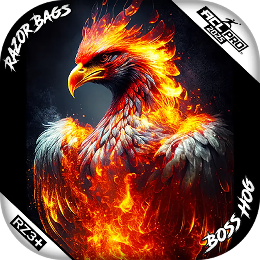 Boss Hog | Fire Phoenix | ACL PRO Cornhole Bags by Razor Bags (Razor Cornhole)