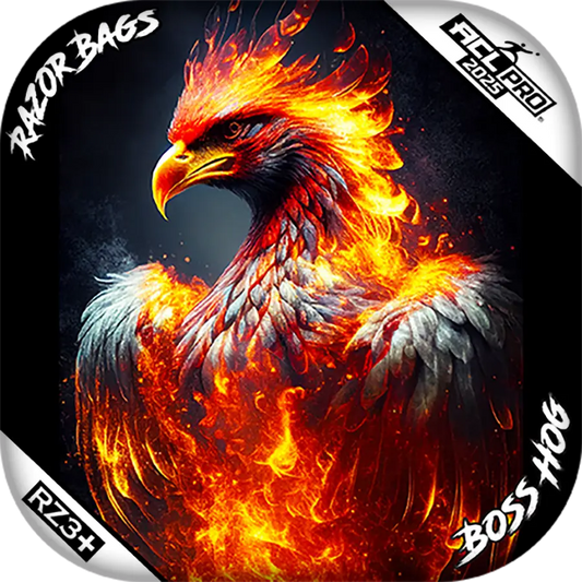 Boss Hog | Fire Phoenix | ACL PRO Cornhole Bags by Razor Bags (Razor Cornhole)