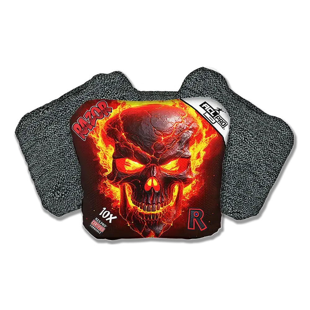 10X | Fire Skull | ACL PRO Razor Cornhole Bags