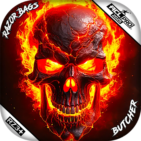Butcher | Fire Skull | ACL PRO Razor Cornhole Bags
