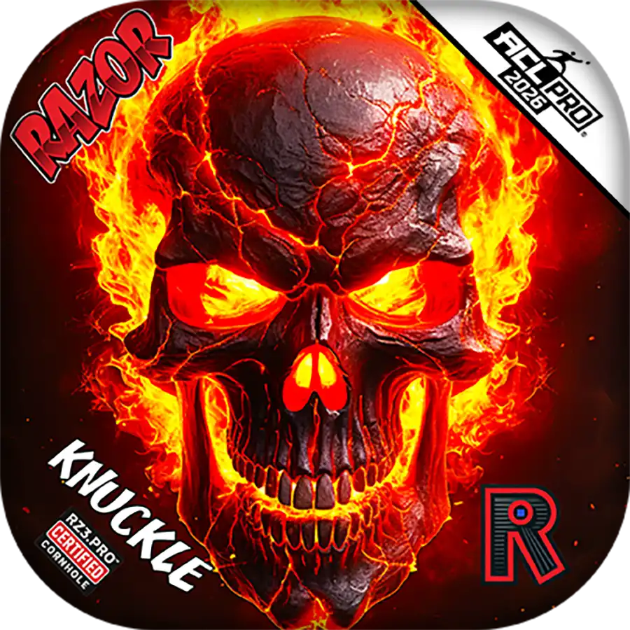 Knuckle | Fire Skull | ACL PRO Razor Cornhole Bags