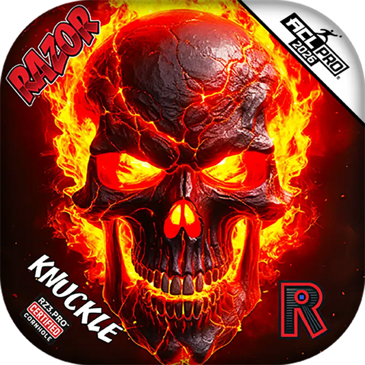 Knuckle | Fire Skull | ACL PRO Razor Cornhole Bags