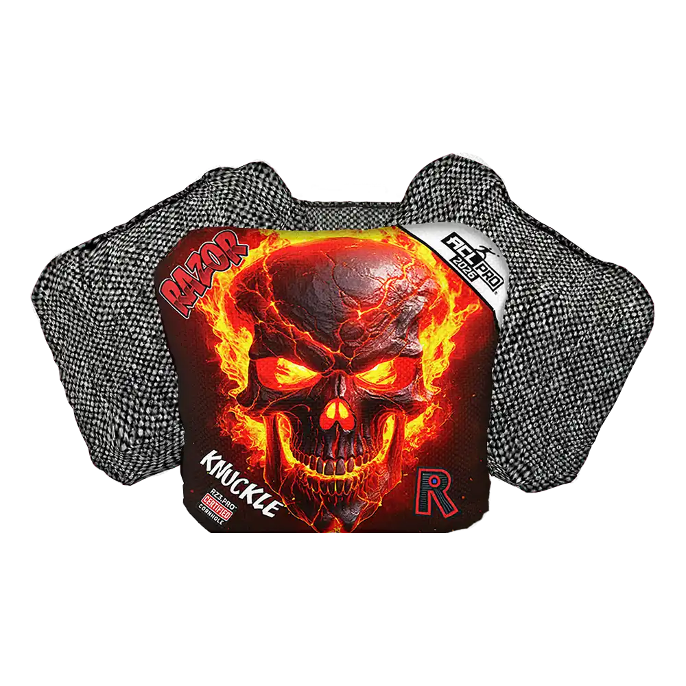 Knuckle | Fire Skull | ACL PRO Razor Cornhole Bags