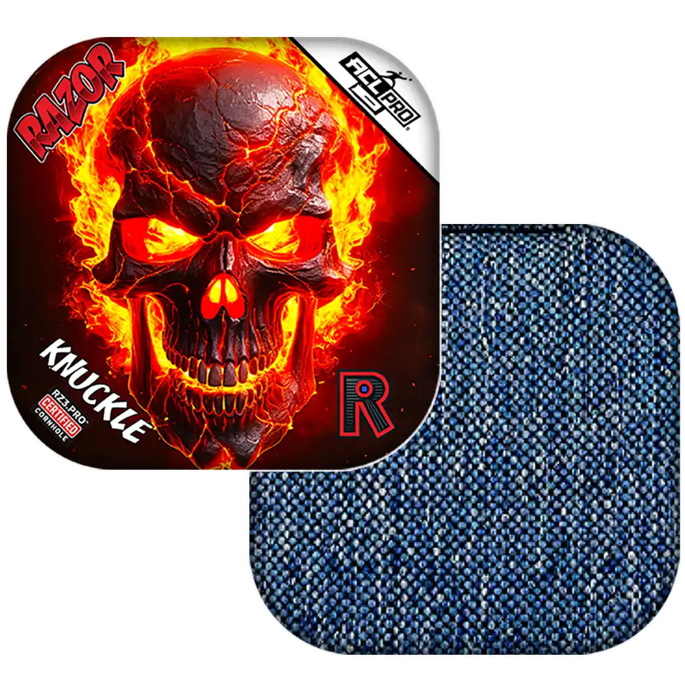 Knuckle | Fire Skull | ACL PRO Razor Cornhole Bags