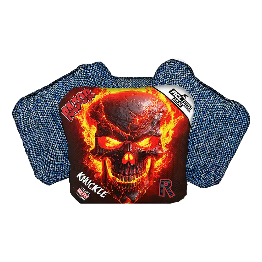 Knuckle | Fire Skull | ACL PRO Razor Cornhole Bags