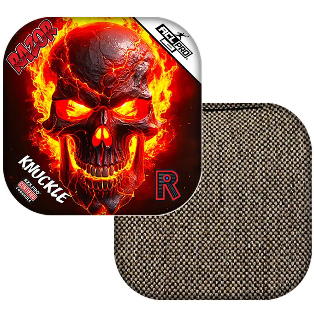 Knuckle | Fire Skull | ACL PRO Razor Cornhole Bags
