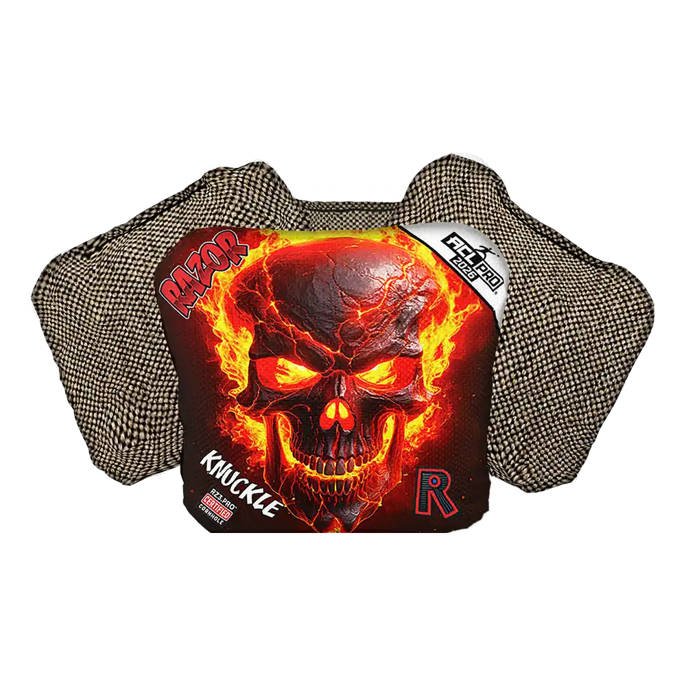 Knuckle | Fire Skull | ACL PRO Razor Cornhole Bags