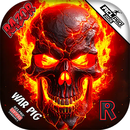 War Pig | Fire Skull | ACL PRO Razor Cornhole Bags