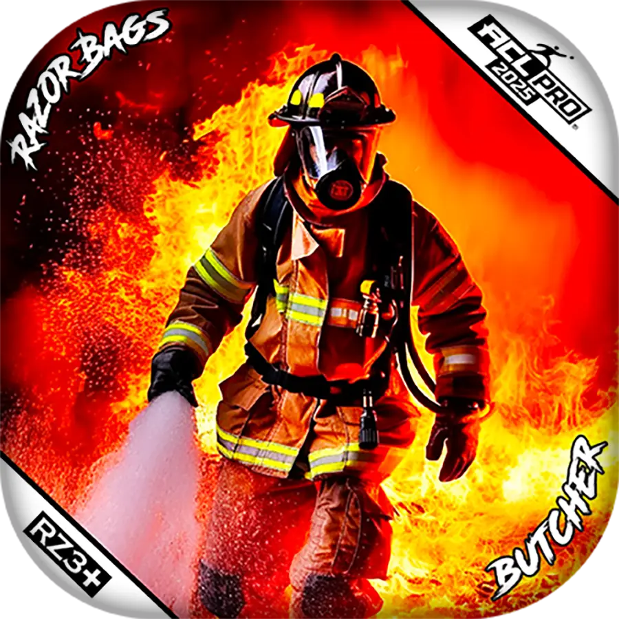 Butcher | Hero Fireman | ACL PRO Razor Cornhole Bags