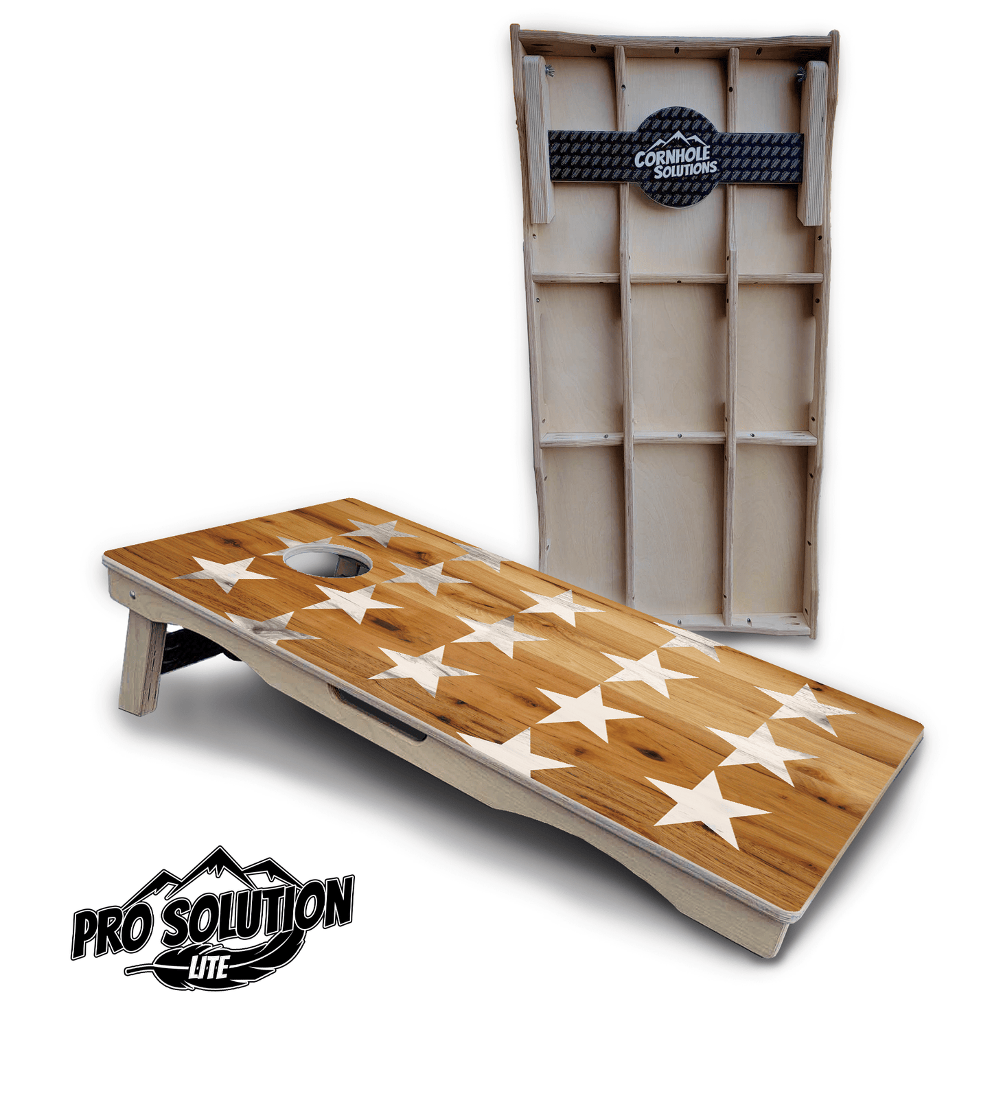 Large Stars & Stripes Cornhole Boards - Pro Solution Lite Series