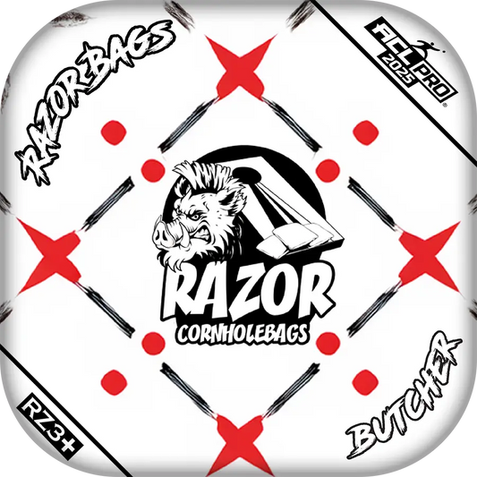 Butcher | Four Corners | ACL PRO Cornhole Bags by Razor Bags (Razor Cornhole)