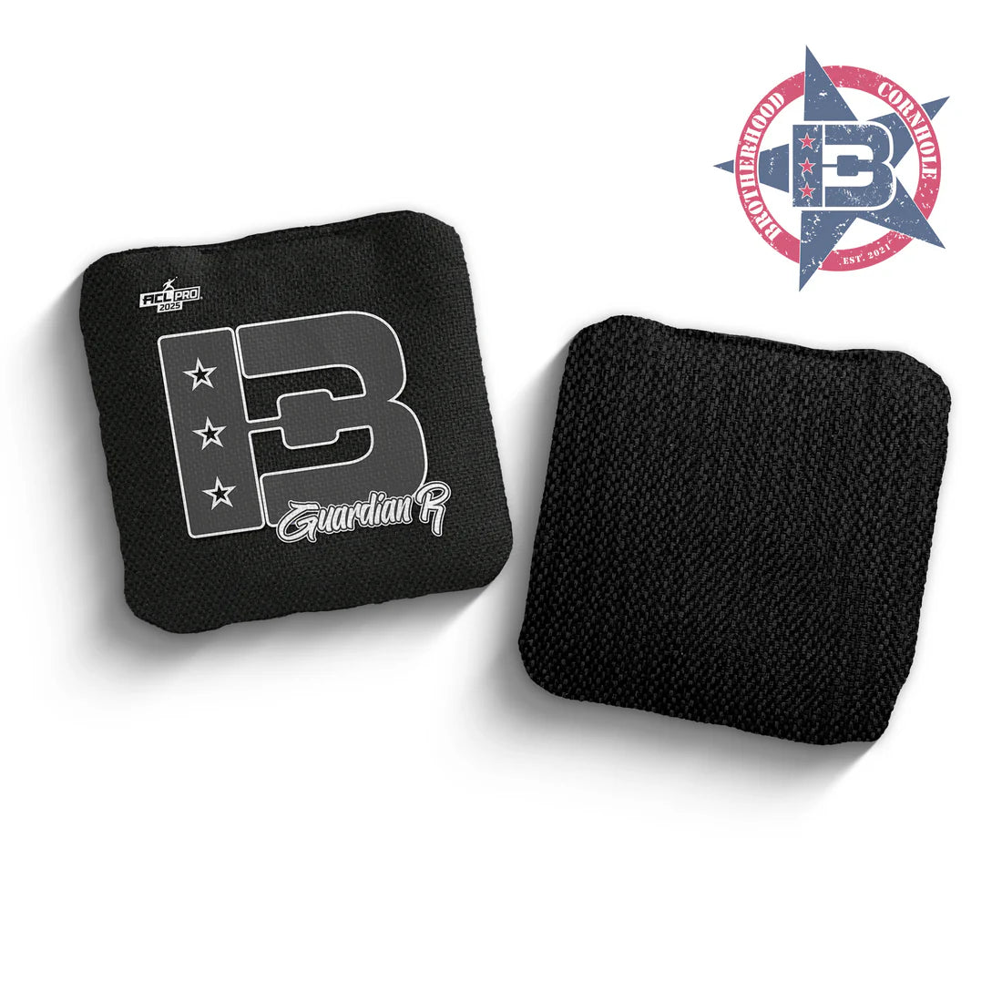 Brotherhood Cornhole Guardian - 2025 Black Broadcast Edition Bags