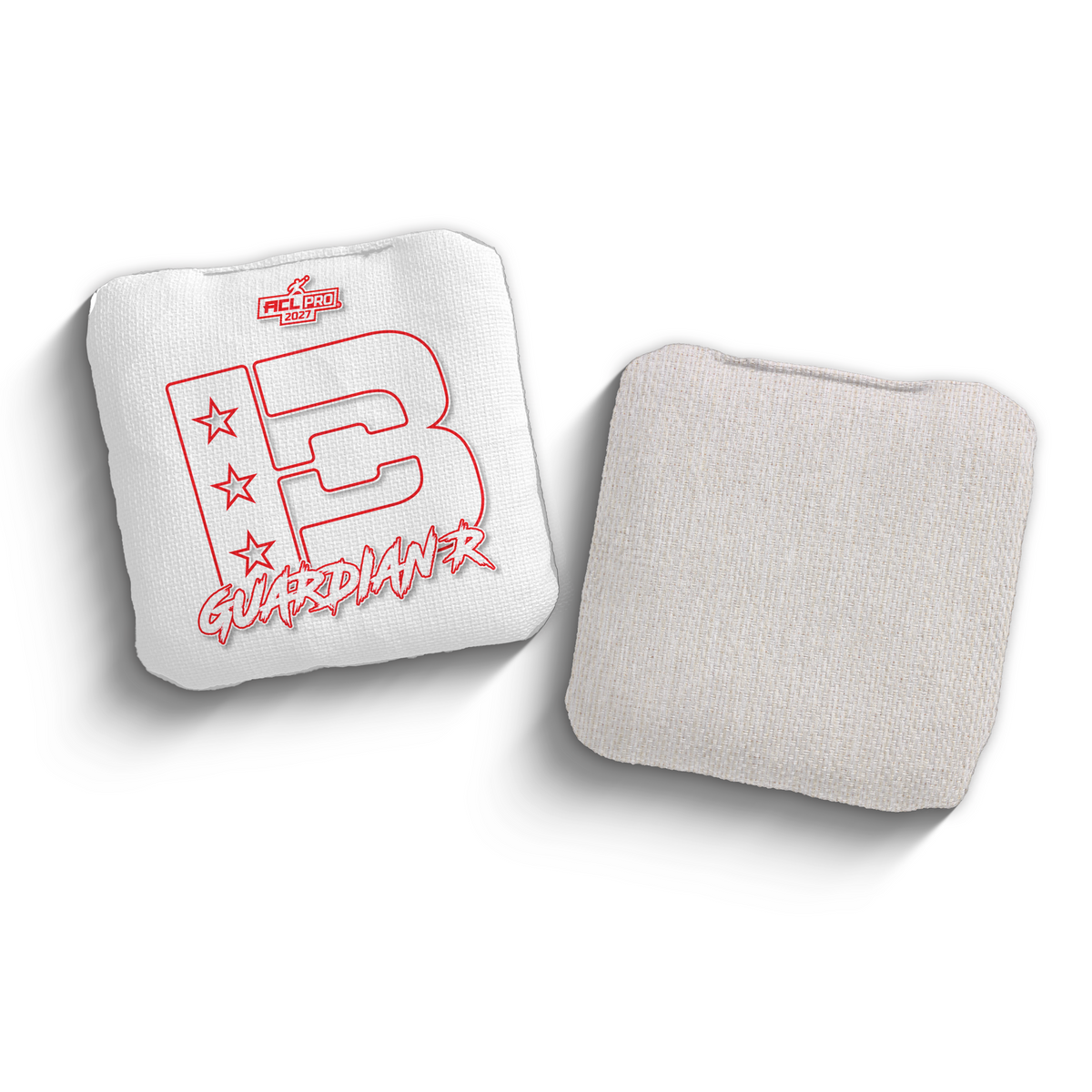 2027 Brotherhood Cornhole Guardian White Outline Edition ACL Pro Stamped Cornhole Bags