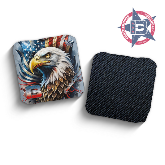 2025 Brotherhood Cornhole Guardian X American Eagle Edition ACL Pro Stamped Cornhole Bags